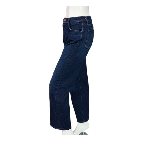 Mother THE RAMBLER ANKLE in Off Limits Dark Wash $258 Button Fly Size 28 - Picture 6 of 13